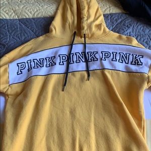 pink hoodie